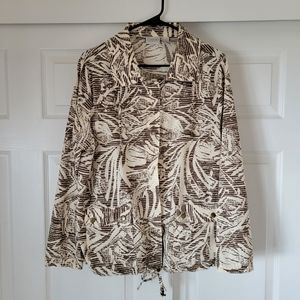 Chico’s Zenergy Full Zip Windbreaker Size 2 (M/12/14)